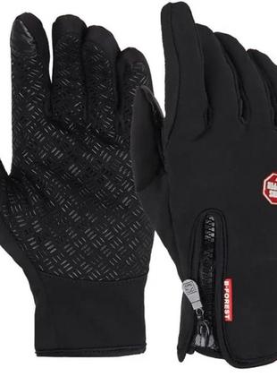 Вело-лыжные перчатки windstopper спорт непродуваемые рукавиці для бега