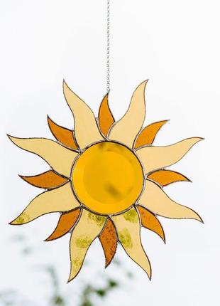 Украина сувенир, витражный сувенир, подарок из стекла, сувенир солнце