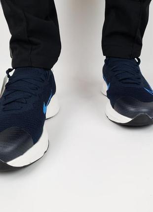 Кроссовки мужские весна лето синие nike air zoom alphafly next% tempo dark blue. обувь найк аир зум альфа флай7 фото