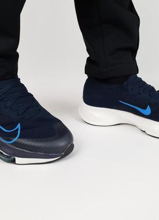 Кроссовки мужские весна лето синие nike air zoom alphafly next% tempo dark blue. обувь найк аир зум альфа флай3 фото