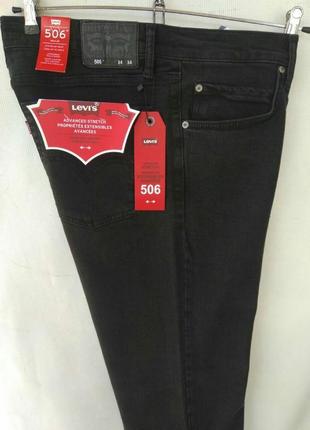 Чоловічі чорні джинси levis 506