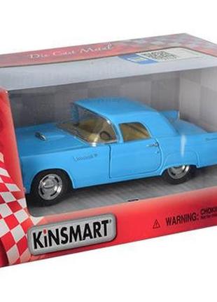 Машинка колекційна ford thunderbird kt5319w, інерційна (blue)