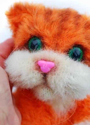 Кошеня руде. авторська іграшка ручної роботи4 фото