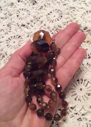 Колье ожерелье бусы винтаж 4