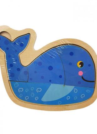 Дерев'яна іграшка пазли md 2283 (дельфін)