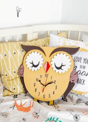 Часы для детской комнаты "сова"