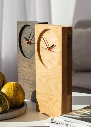 Настільні дерев'яні годинник "static i"8 фото