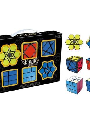 Набір головоломок "magic cube" bambi 9909, 6 шт в коробці (куб...1 фото