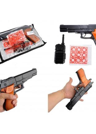 Іграшковий пістолет "b60" із пістонами та іграшковою рацією 252gg3 фото
