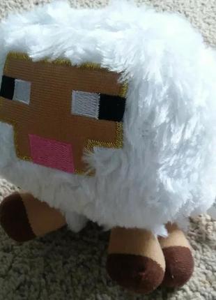 Іграшка м'яка овця/овечка з майнкрафт 16 см/minecraft/white sheep5 фото
