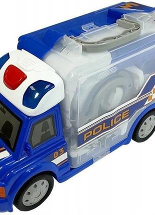 Дитячий ігровий набір поліцейського m 5530 кейс-машинка10 фото