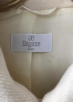 Шерсть+кашемир. светлый жакет в офис качественная натуральная одежда редкий винтаж elegance4 фото