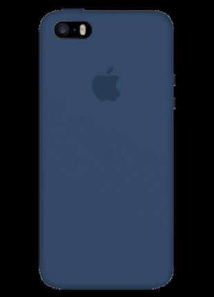 Силіконовий чохол silicone case blue cobalt для iphone 5 / 5s ...