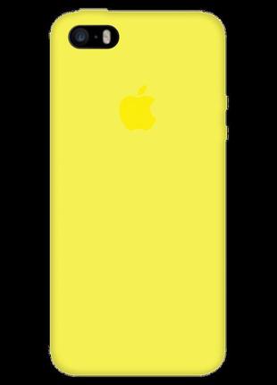 Силіконовий чохол silicone case canary yellow для iphone 5 / 5...