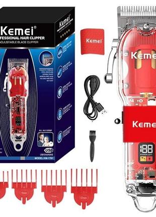 Професійна машинка для стриження волосся kemei barber km-1761