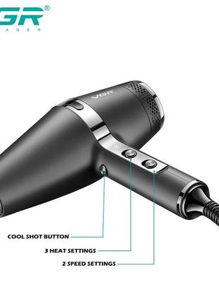 Фен профессиональный vgr v-4513 фото