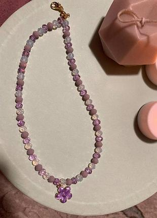 Намисто - чокер з квіткою