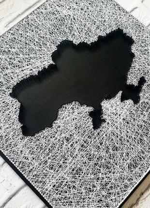 Карта україни, чорно-біла картина україна, string art україна, мапа держави9 фото