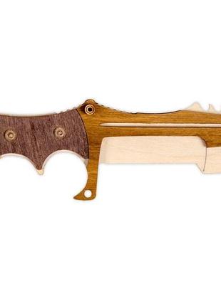 Сувенирный нож, сувенир - декор модель «охотник gold» (hun-g)2 фото