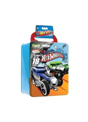 Металлический контейнер mattel для 18 машинок hot wheels hwcc23 фото