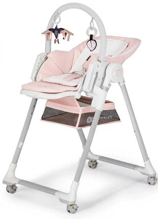 Стільчик для годування 2 у 1 kinderkraft lastree pink1 фото