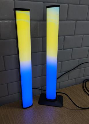 Б/у умная светодиодная лампа rgb набір розумних настільних світильників bluetooth/wi-fi/music