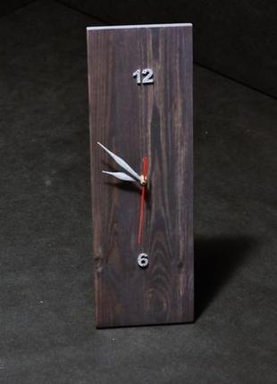 Годинник "loft 1.0" годинники з дерева , настільні годинники , відмінний подарунок по будь-якому приводу1 фото