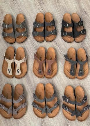 Сандали замшевые, темно-коричневые ортопедические сандали с застежками twins женские сандали женские шлепки5 фото