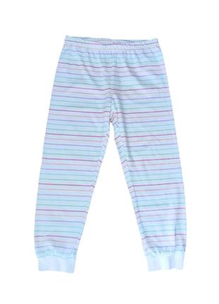 Пижамные брюки хлопковые для девочки h&m 0513489-100 098-104 см (2-4 years) белый