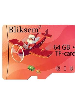 Карта памяти bliksem 64 гб (58.2) u3 a1 класс 10