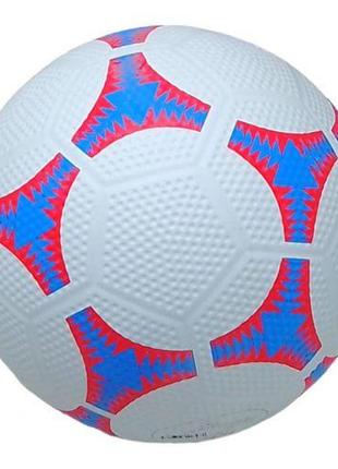 Мяч футбольный (номер 5), резиновый, синий1 фото