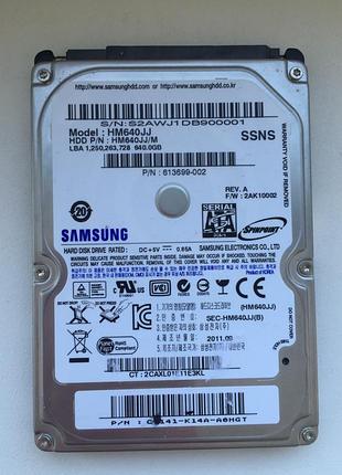 Жорсткий диск 2.5" 640gb samsung (nz-1645)