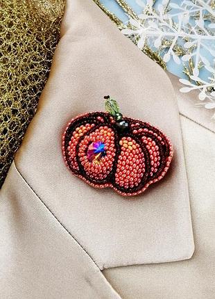 Гарбуз брошка, унісекс брошка на хеллловін до гелловіну