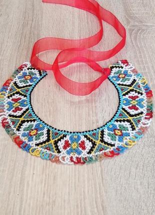 Традиційна українська прикраса силянка намисто.3 фото
