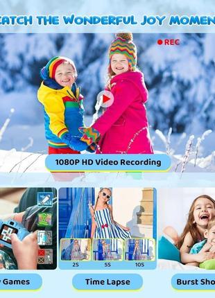 Astgmi іграшкова камера для дівчаток та хлопчиків 32gb з іграми4 фото