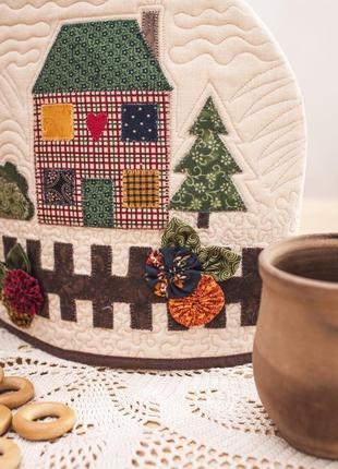 Грілка на чайник ,,затишний дворик"