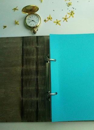 Деревянный блокнот планирование - все часы (на цельной обложке с ручкой), подарок руководителю3 фото