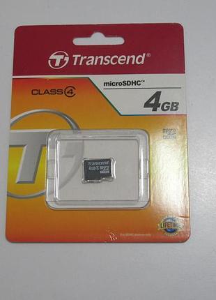 Картка пам'яті transcend 4 gb microsdhc (na-1372)