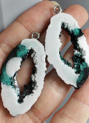 Серьги из эпоксидной смолы