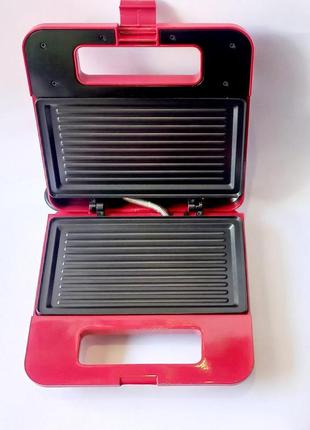 Електрогриль vilgrand vsg-0758-red 750 вт червоний