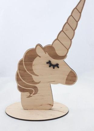 Подставка держатель для заколок обручей единорог