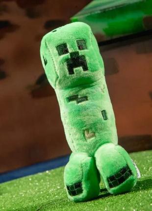 М'яка іграшка "крипер" із гри майнкрафт 18 або 25 см creeper mojang2 фото