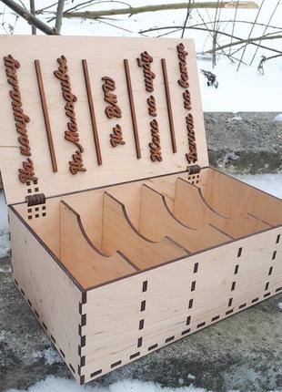 Дерев'яна коробка шкатулка скринька для грошей сімейний бюджет5 фото
