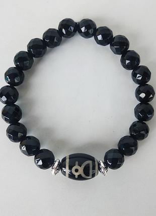 Браслет - талисман с тибетской бусиной дзи " кубера "2 фото