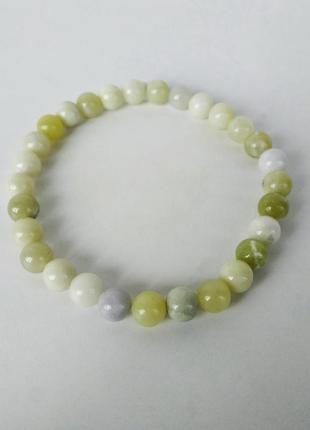 Браслет из натурального камня нефрит