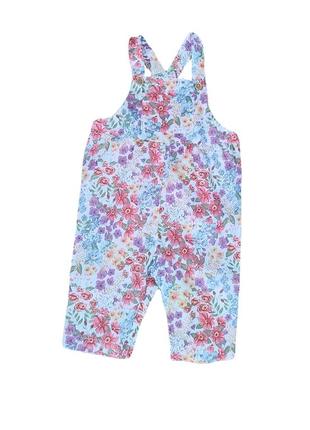 Напівкомбінезон бавовняний для дівчинки h&m bdo81362 068 см (3-6 months) різнобарвний