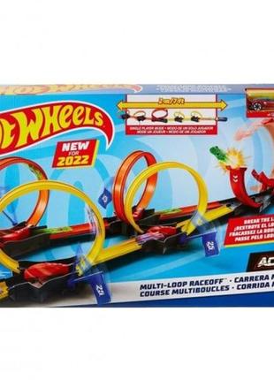 Трек mattel удивительные трюки в петлях hot wheels hdr83