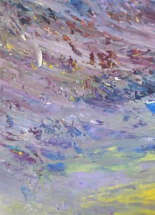 Картина масляными красками "оттенки лета" 40х50, холст, растительное масло.7 фото