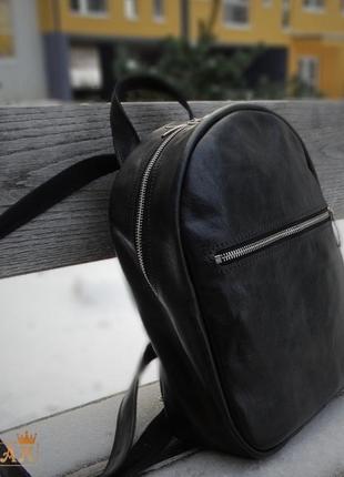 Шкіряний рюкзак "денвер" з натуральної шкіря рослинного дублення італія , товщина 1,2-1,4мм4 фото