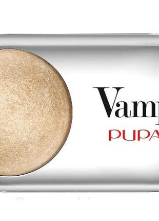 Тіні для повік pupa vamp! wet and dry eyeshadow 201 — champagne (шампань)
